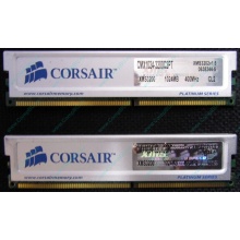 Память 2 шт по 1Gb DDR Corsair XMS3200 CMX1024-3200C2PT XMS3202 V1.6 400MHz CL 2.0 063844-5 Platinum Series (Пермь)