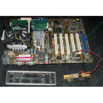 Материнская плата Asus P4PE (FireWire) с процессором Intel Pentium-4 2.4GHz s.478 и памятью 768Mb DDR1 Б/У (Пермь)