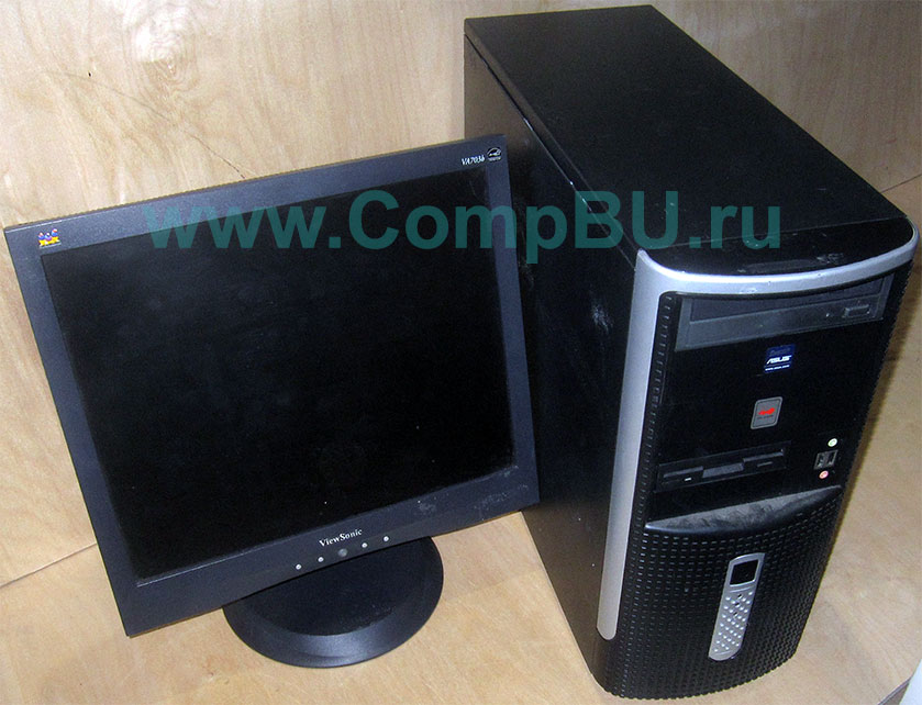 Комплект: одноядерный компьютер Intel Pentium-4 с 1Гб памяти и 17 дюймовый ЖК монитор (Пермь)